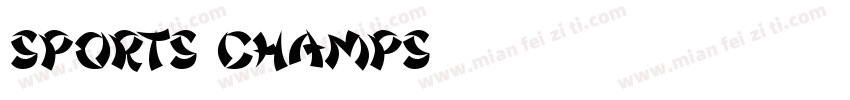 Sports Champs字体转换